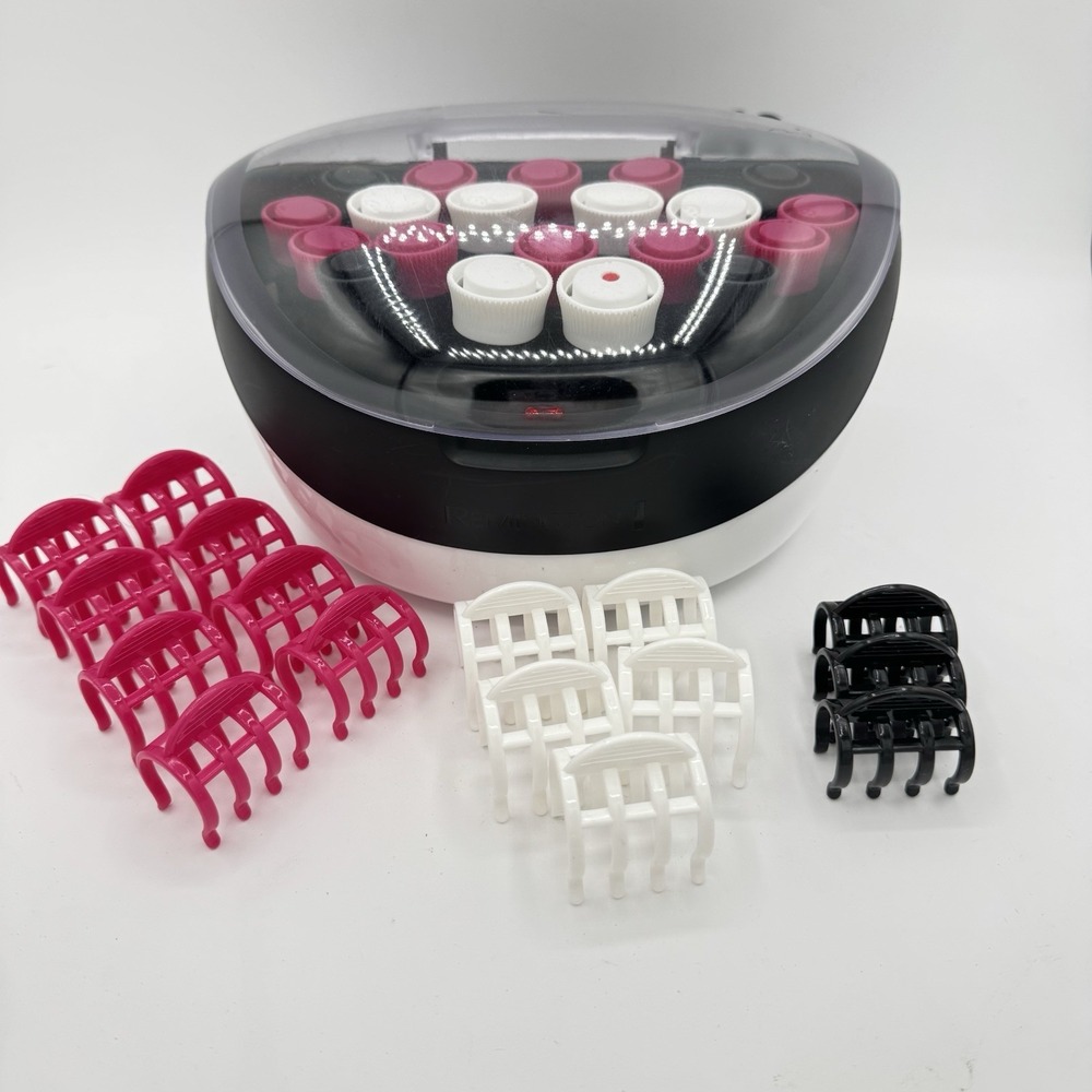 Remington Hot Rollers Ionic Hair Setter H5600 Curlers 3 Sizes w Clips TESTED